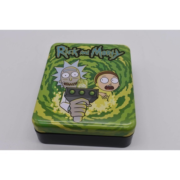 Rick and Morty Squanchy the Cat Bi Fold Wallet in‎ Tin - Picture 1 of 4